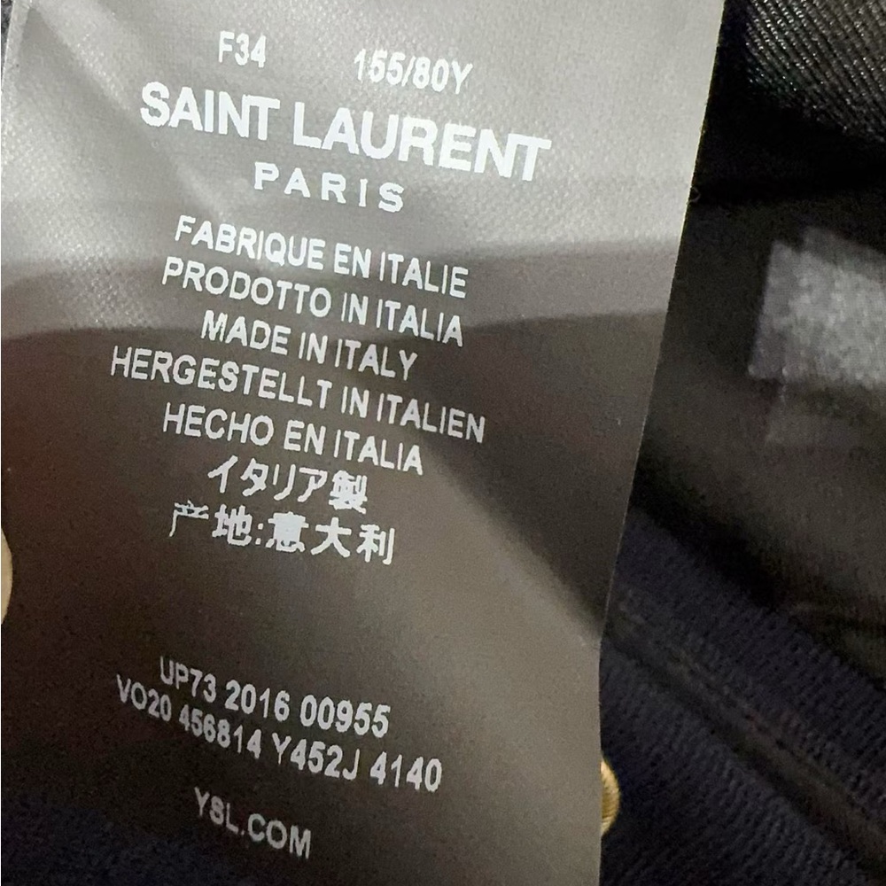 āsoldāš©steal authentic Saint Laurent Midnight Blue Blazer with Gold Buttons - Picture 5 of 5